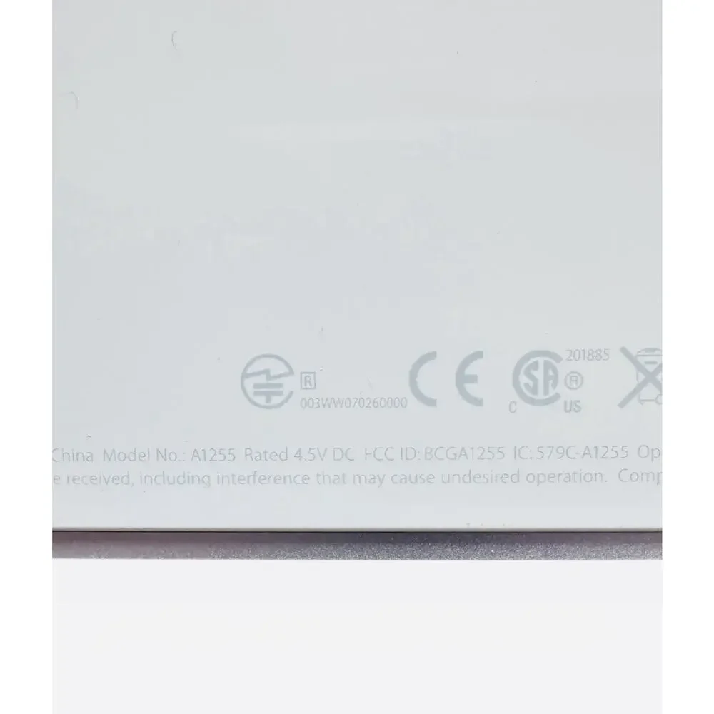 Apple A1255 Wireless Bluetooth Keyboard (White/Silver) Parts Only